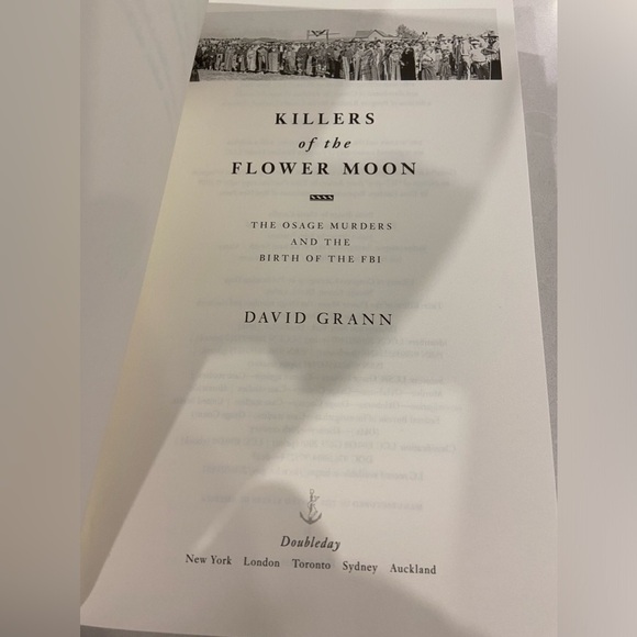 Killers of the flower moon by David Grann first edition hardcover - Picture 15 of 15